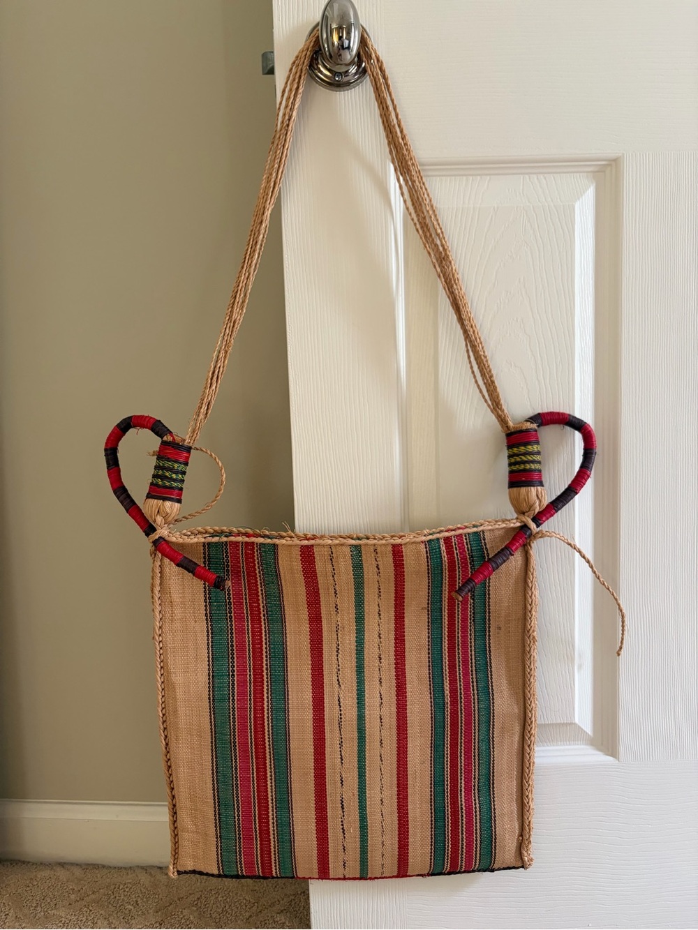 NWOT Africa | Bamenda Handmade Raffia Bag Crossbody Cameroon